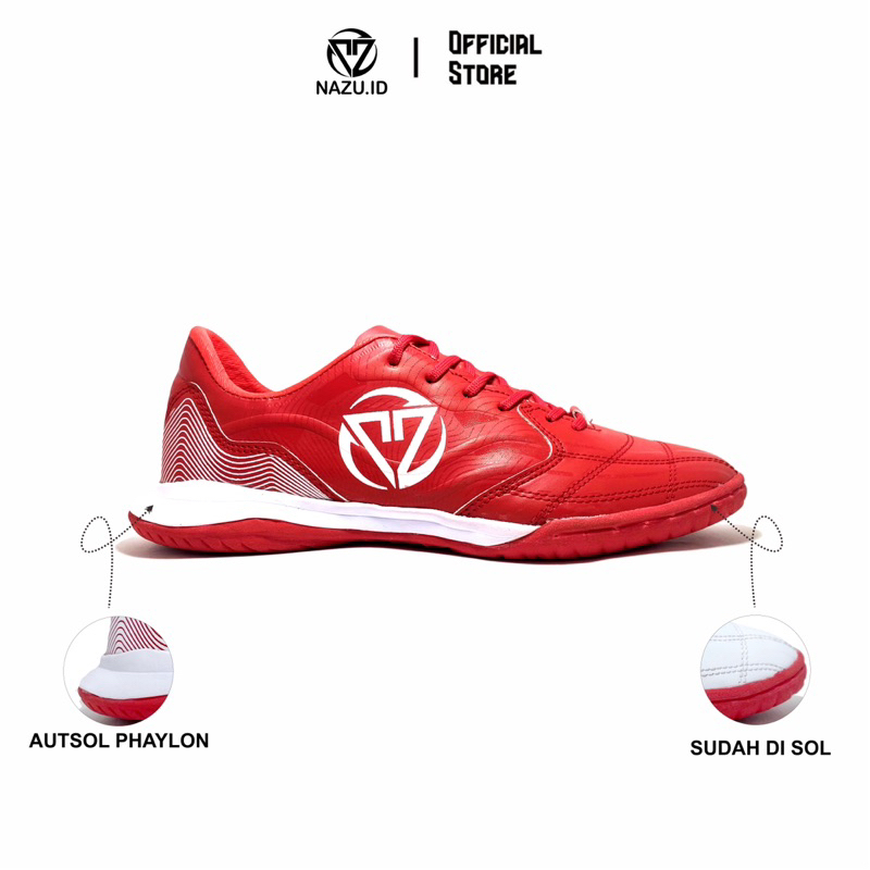 Nazu.id - Nazu Catalyst Venturer V2 Futsal Shoes Original Red/White ...