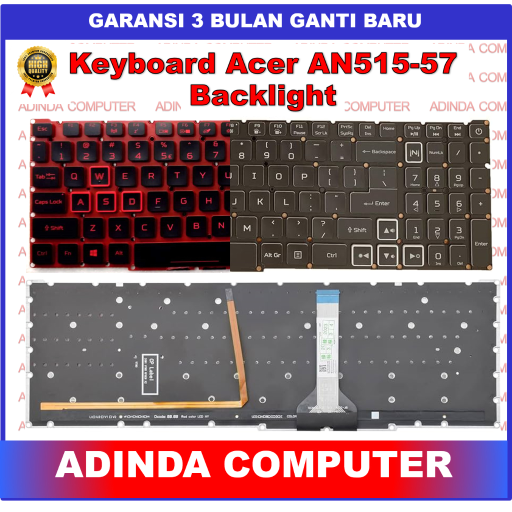 Acer Nitro Keyboard 5 AN515-57 AN517-43 AN517-53 AN517-55 N20C1 N22C1 ...
