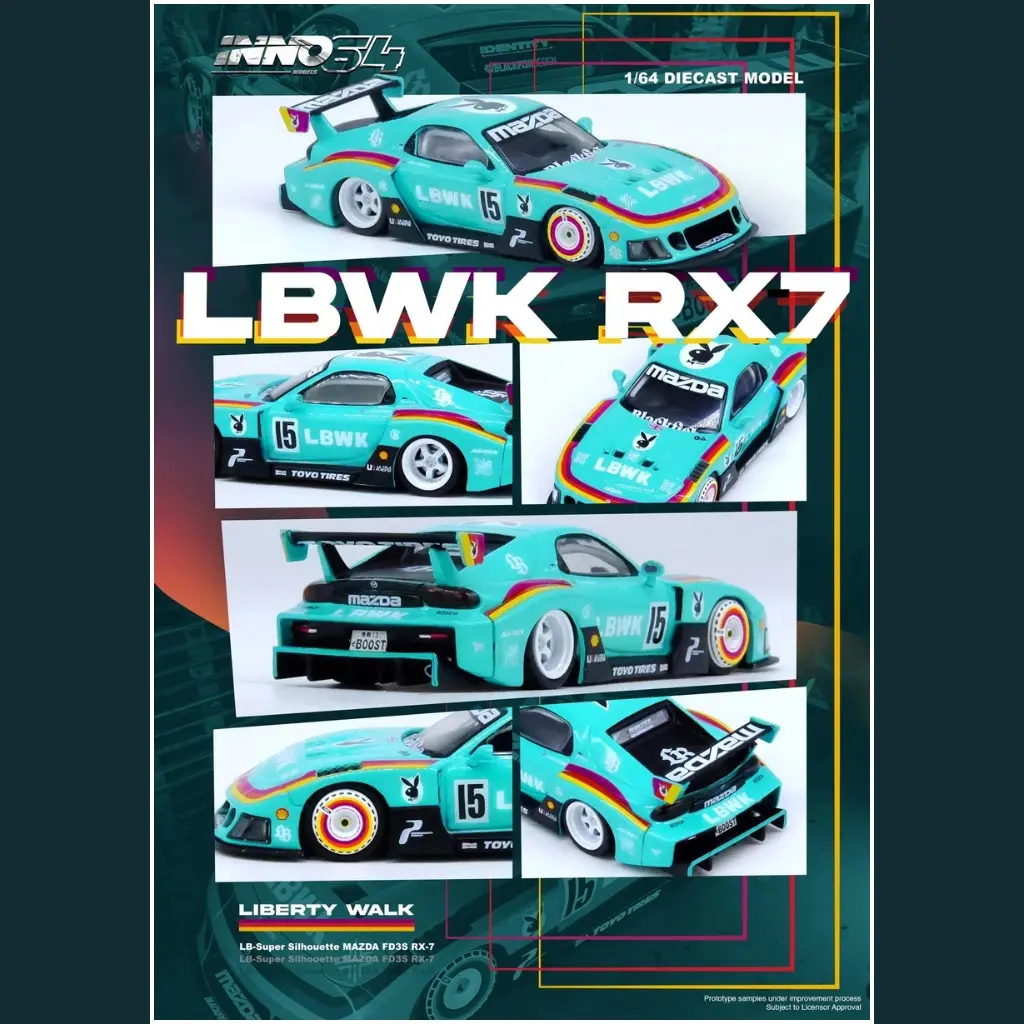 Inno64 LBWK Mazda RX7 (FD3S) LB-Super Silhouette | Shopee Malaysia
