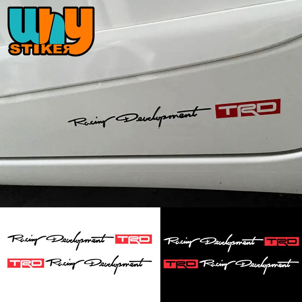 2pcs trd Toyota racing development Stickers Toyota Car Variations ...