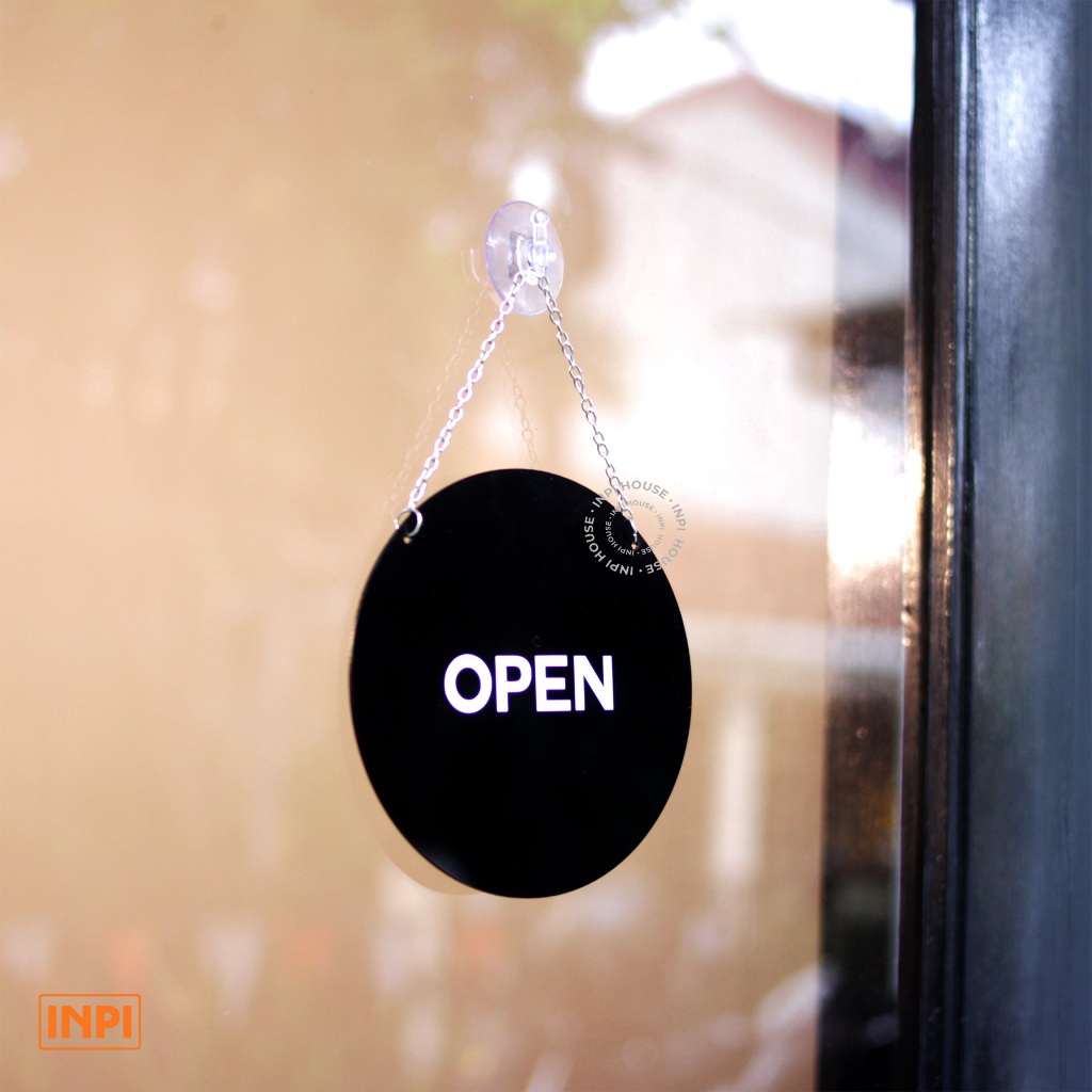 INPI HOUSE Open Closed Signage - Open & Close Sign Board - Acrylic ...