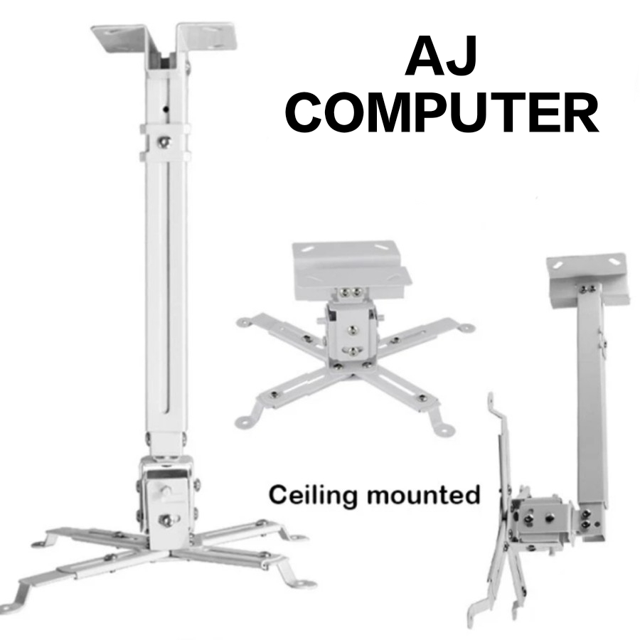 65cm White Ceiling Mount Projector Bracket - 65cm Projector Bracket ...