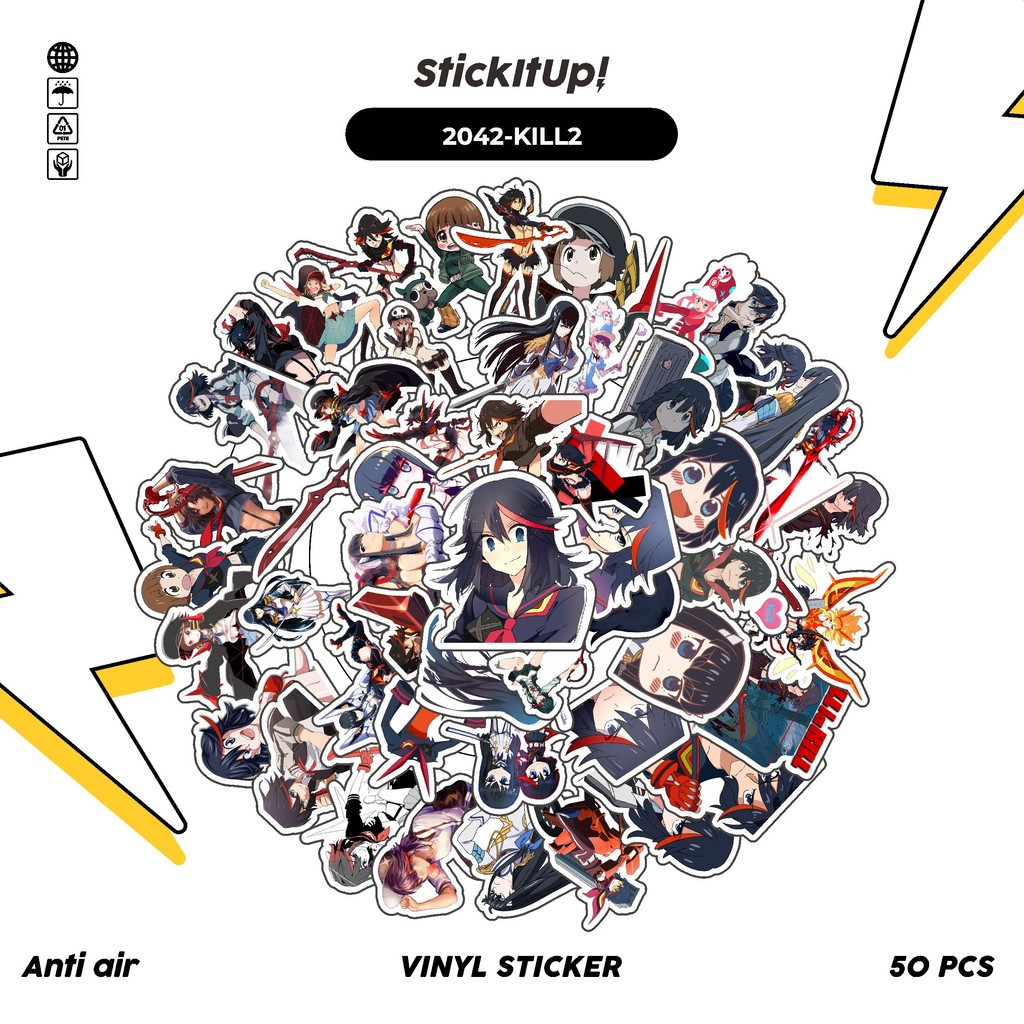 50 Pcs Sticker Pack ANIME SERIES KILL LA KILL CHARACTER MIX 02 Cute ...