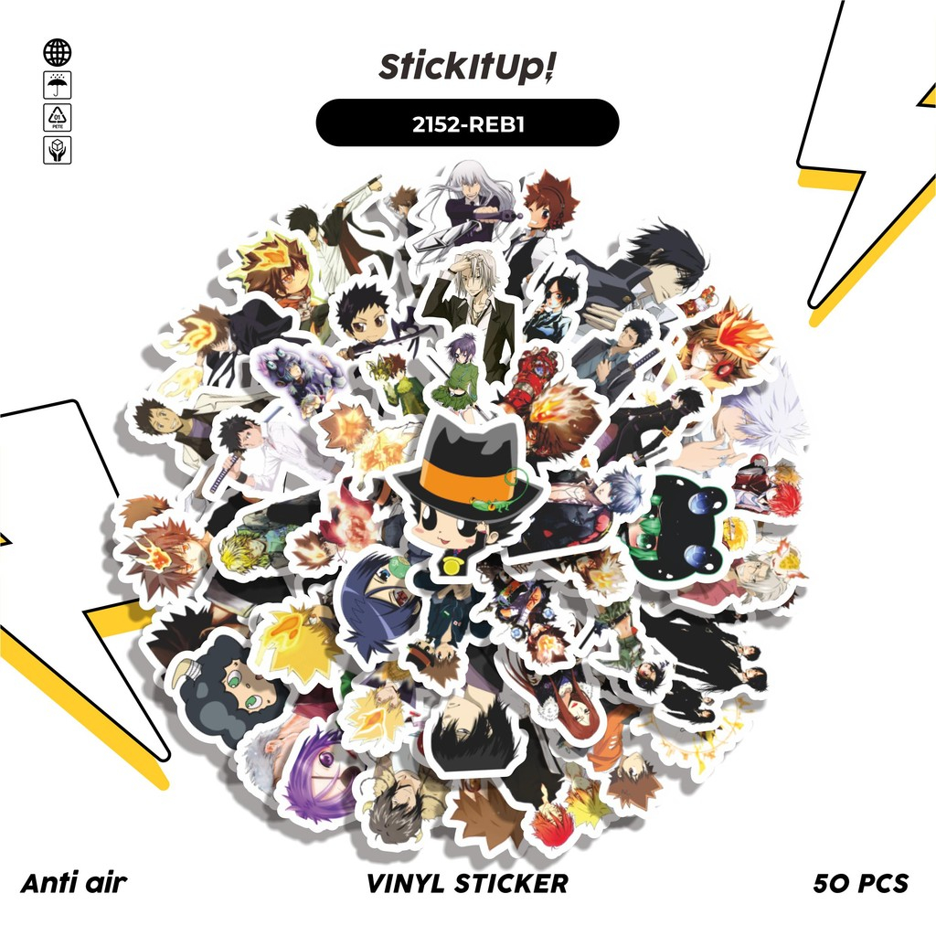 50 Pcs Sticker Pack ANIME SERIES REBORN CHARACTER MIX O1 Cute Aesthetic ...