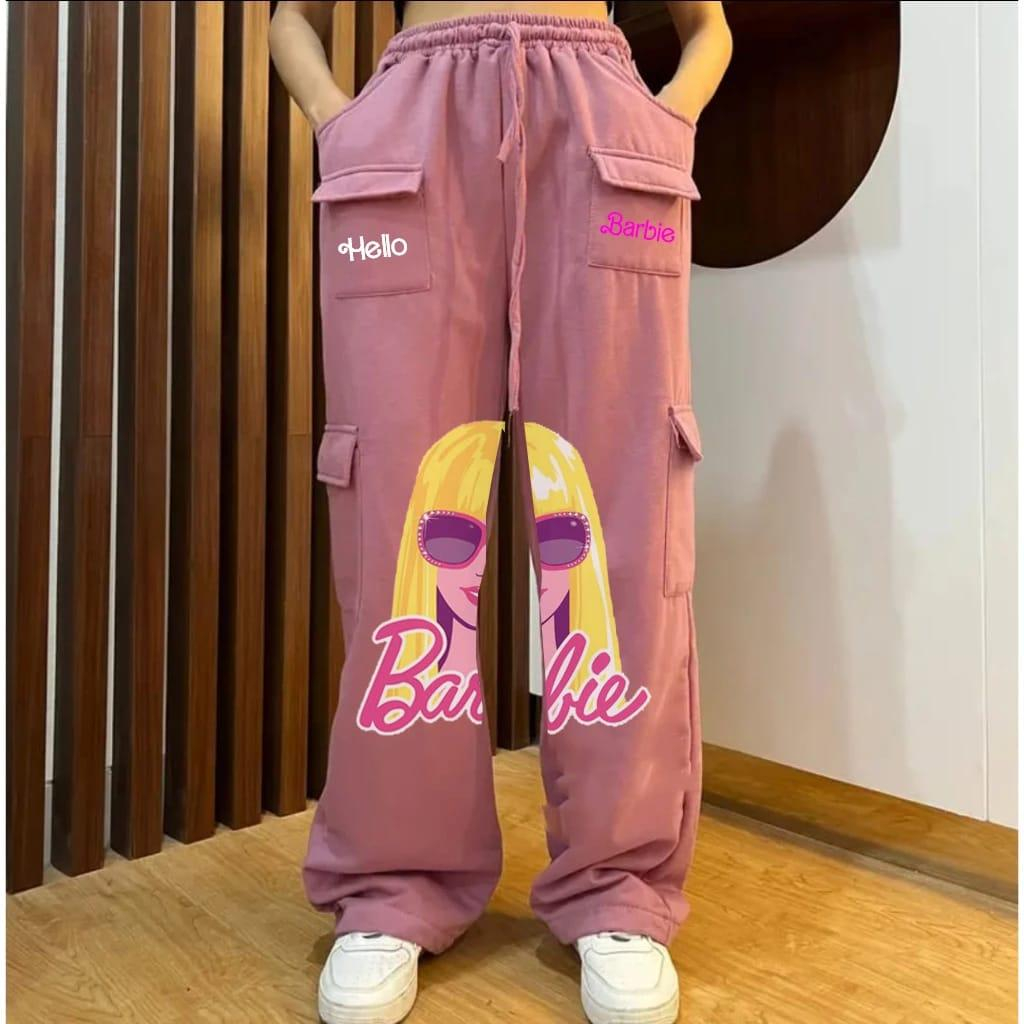 Barbie PRINT CARGO Pants With Many Pockets Shopee Malaysia
