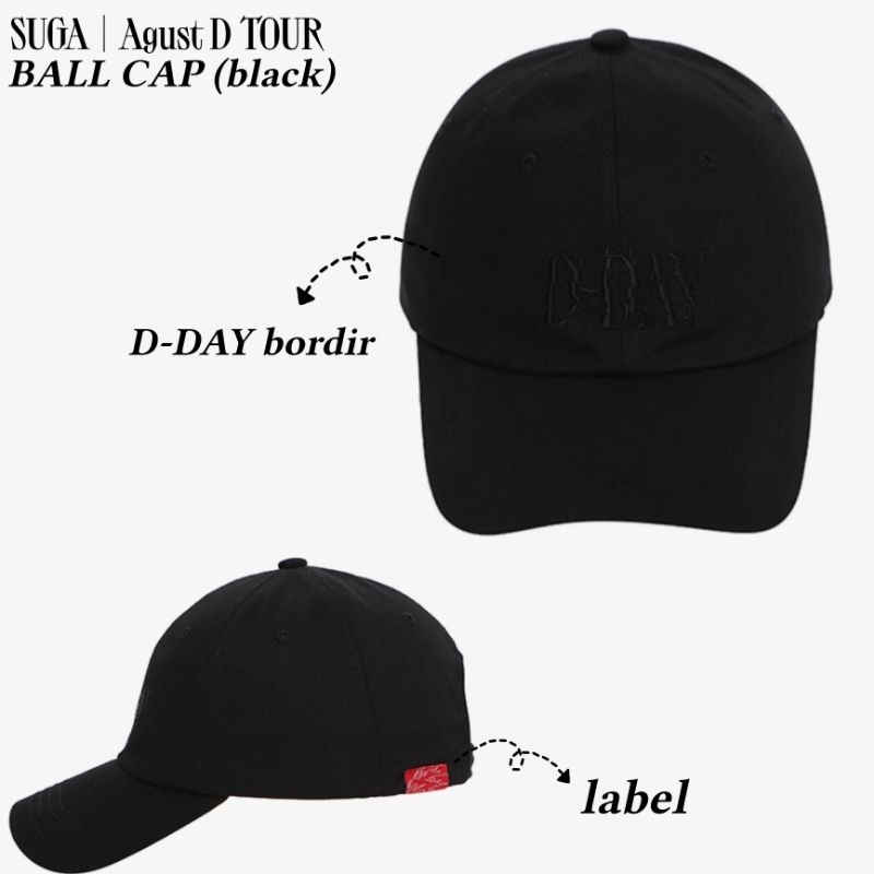 SUGA | Agust D 'D-DAY' TOUR 公式グッズ CAP SUGA AgustD D-DAYツアー ベースボールキャップ SUGA AgustD D-DAY