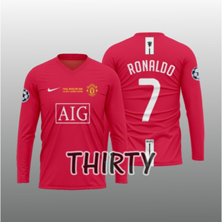 7 Ronaldo Manchester United 2008-2009 Away Jersey Long Sleeve