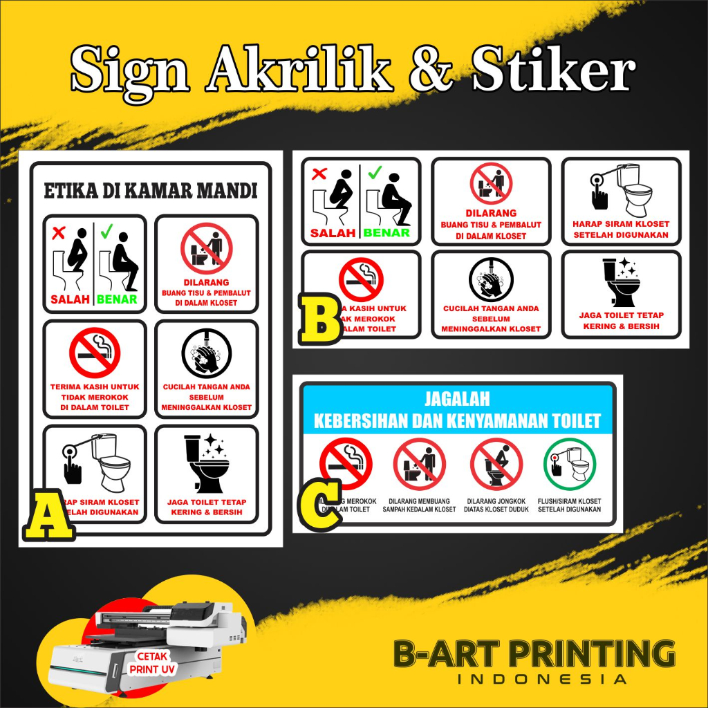 Toilet CLEANING STICKER | Toilet STICKERS | Water PROOF TOILET STICKER ...