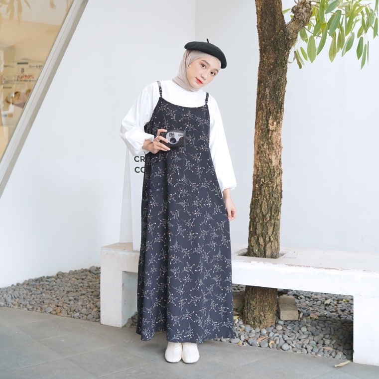 Korean overall dress hotsell