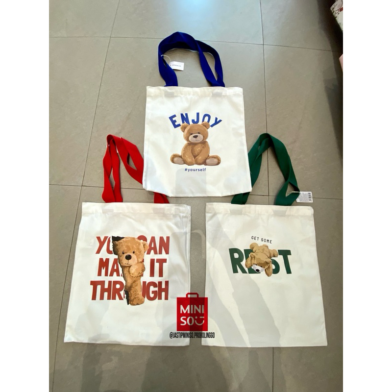 Miniso TOTE bag Shopee Malaysia
