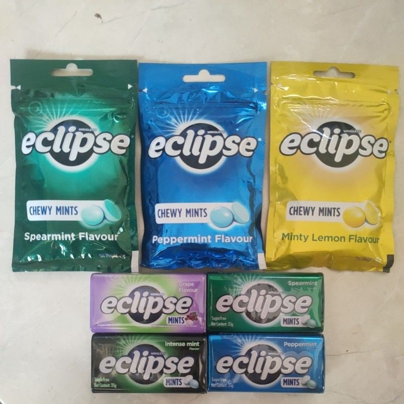Wrigleys eclipse grape spearmint intense mints peppermint Flavor sugar
