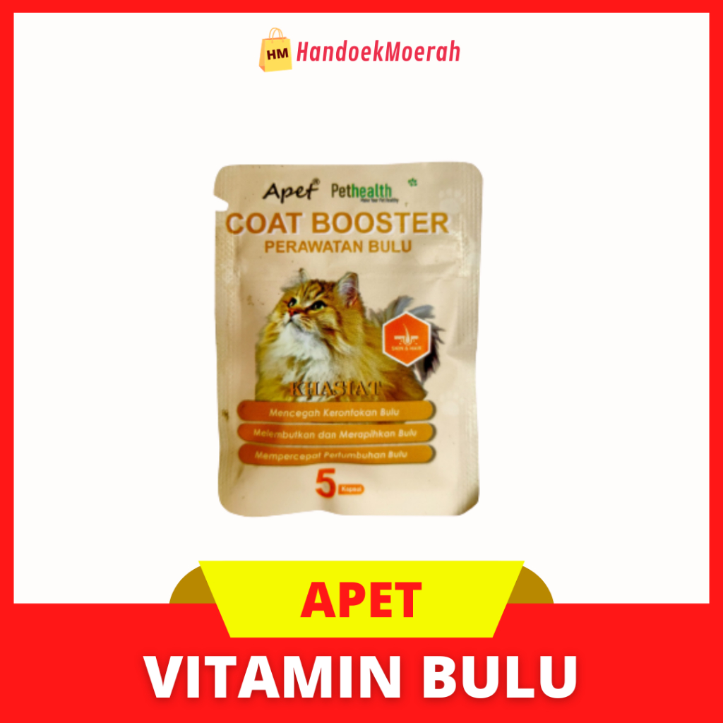 Apet Vit Hair & Skin 5 Tablets/Vitamin Growth Thickener & Cat Fur Loss