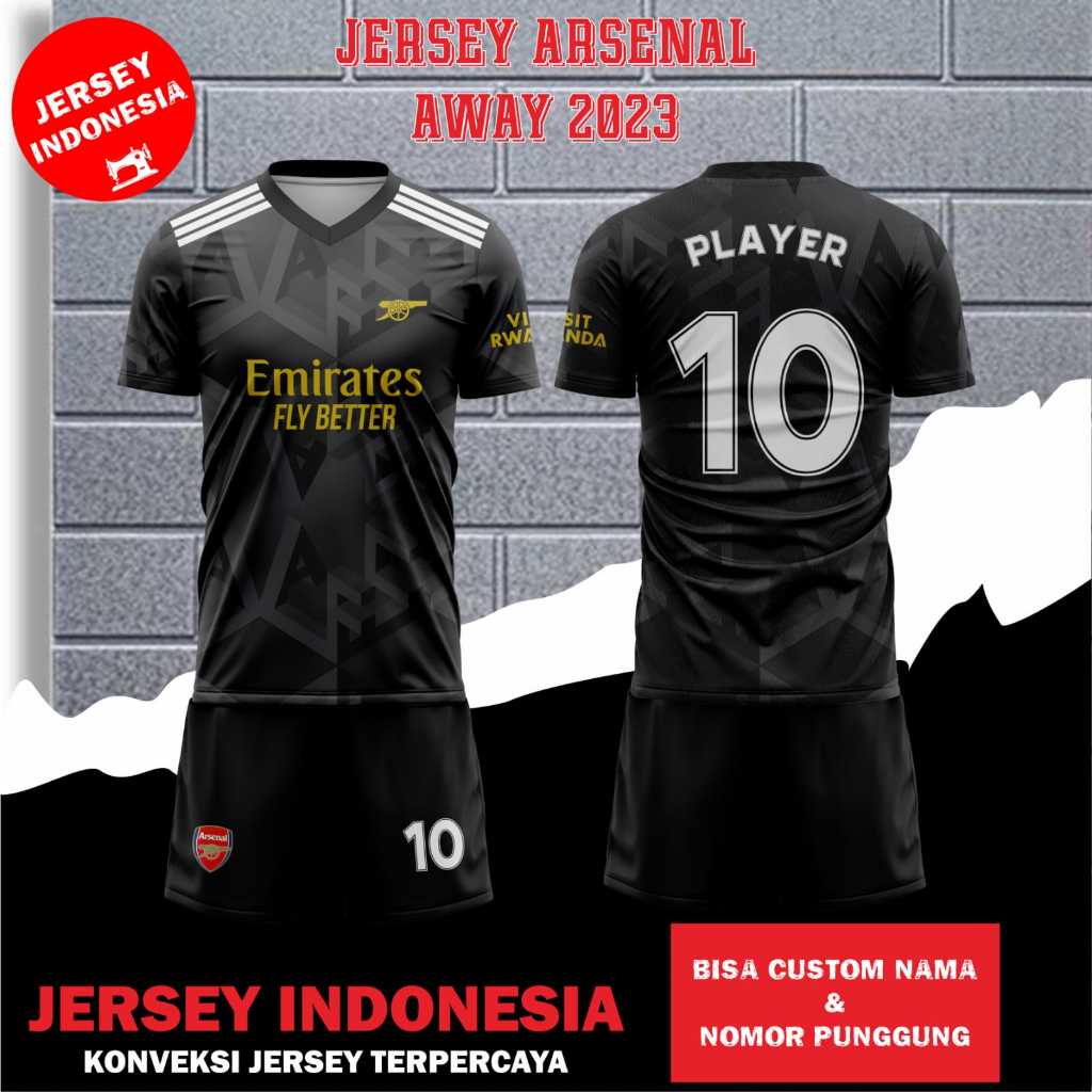 Arsenal AWAY Jersey 2022 2023 UEFA Champions League Football Jersey