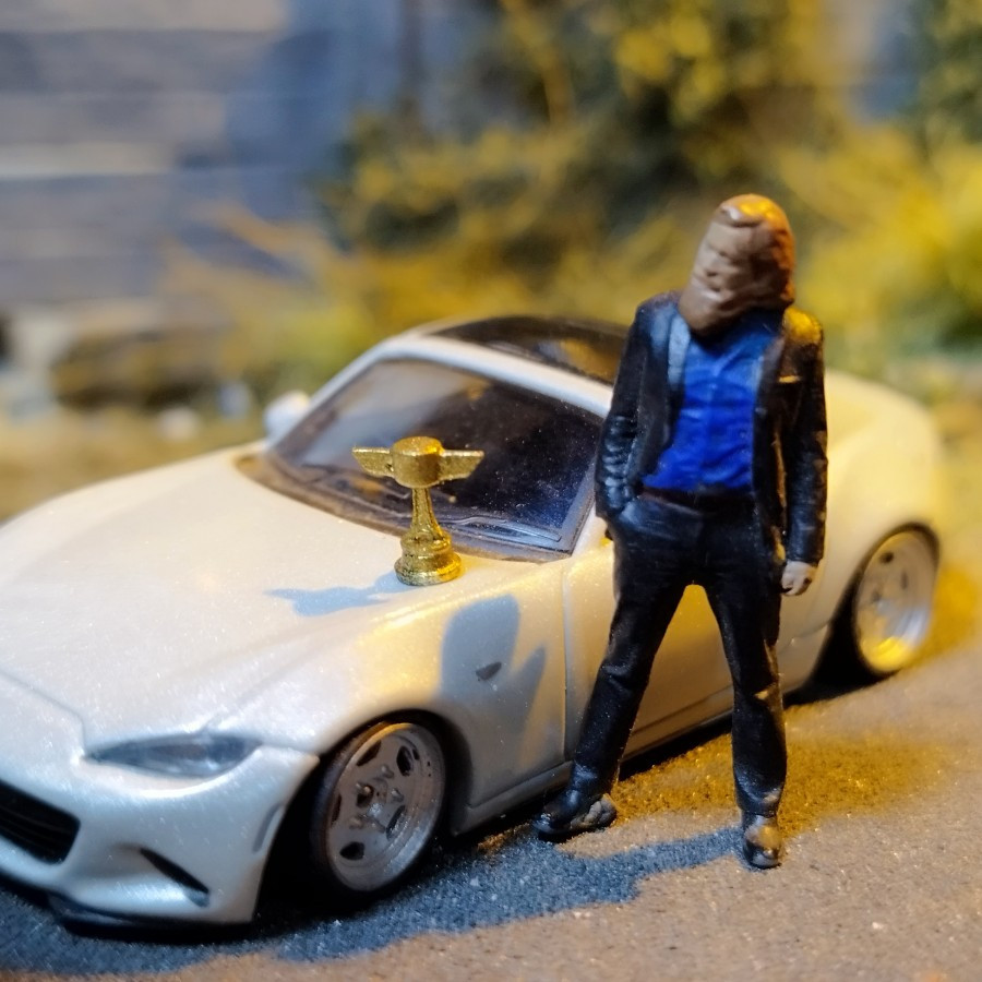 Trophy Piston 1/64 Scale Hotwheels Trophy Diecast Diorama Accessories