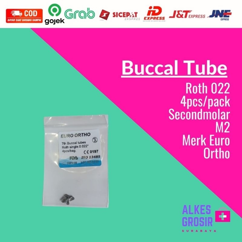 Buccal tube EURO ORTHO Roth 022 First Molar M1 Secondmolar M2 Bucal