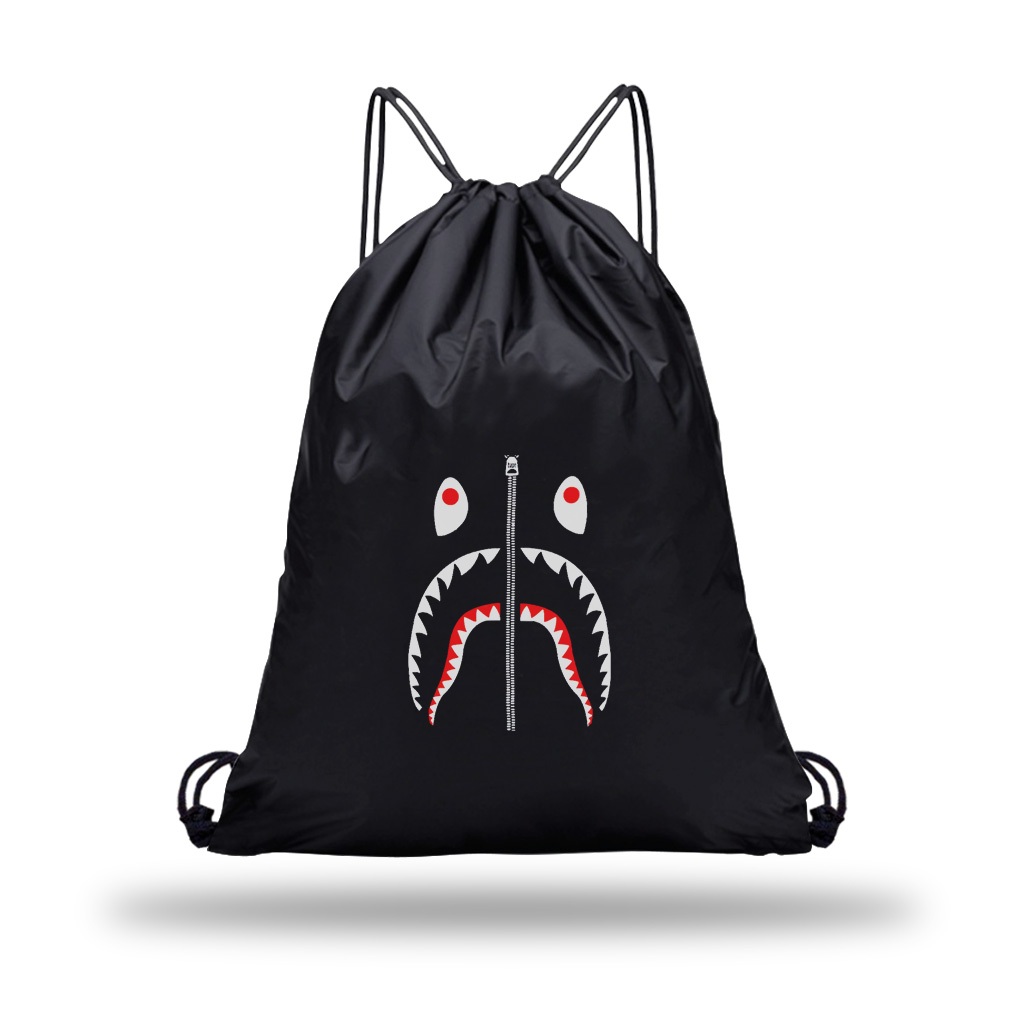 Drawstring Bag String Bag Waterproof Drawstring Backpack Sports Bag Bape School Bag Shopee Malaysia