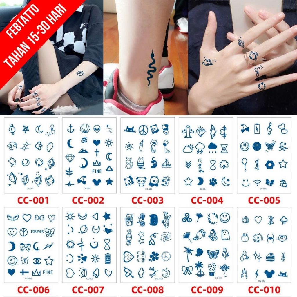 Fruit INK MINI SemiManent Finger Tattoo Lasts 1 Month Size 11x8cm Arm