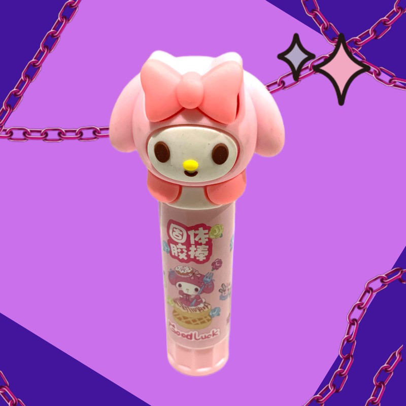 Sanrio Glue Stick Kuromi Hello Kitty My Melody Head Glue Stick 8 Gr Stick Glue Sanrio 3d Kuromi