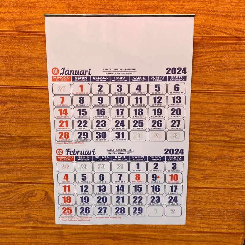 Bimonth Work Calendar 2024 | Shopee Malaysia