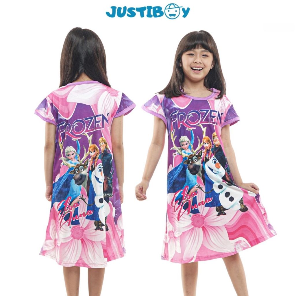 Frozen Anna Costume Dress For Girls - Short Sleeve, Magenta, Toddler Size - View #3