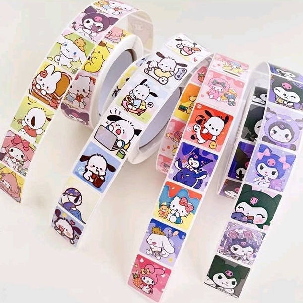 [40pcs] Sharing pack sanrio seal Sticker cute Character kuromi hello ...