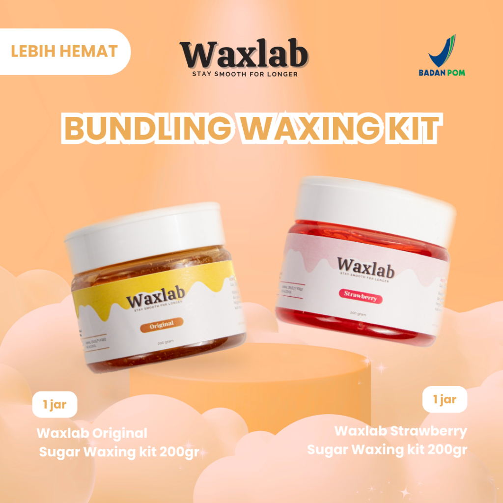 Waxlab Bundling Strawberry Sugar Waxing Kit 200gram+Original Sugar