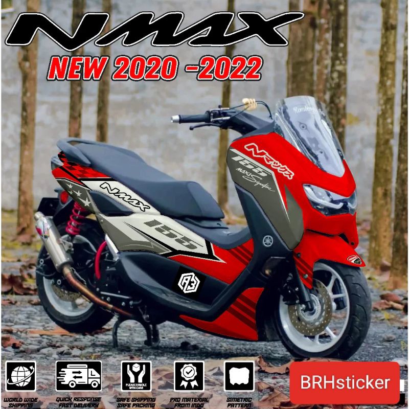 Sticker Decal Full Body Yamaha Nmax New Dekal Full Block Nmax New