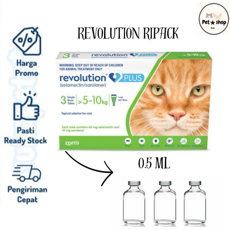 Ripack Revolution flus Gren Original (Cat Flea Medicine 510 kg