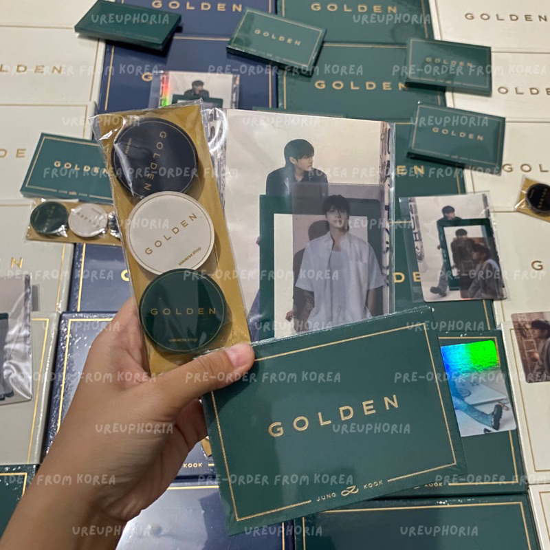 BTS JUNGKOOK Album GOLDEN SOLID CD bangtan kpop photocard