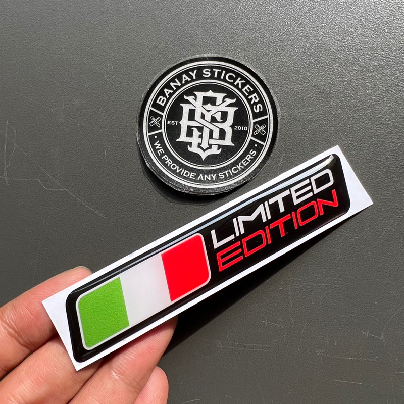 ITALY LIMITED EDITION Emblem Sticker Embossed | Shopee Malaysia