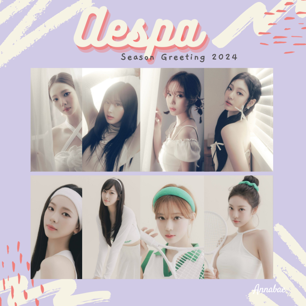 Aespa Season Greeting Poster 2024 Shopee Malaysia