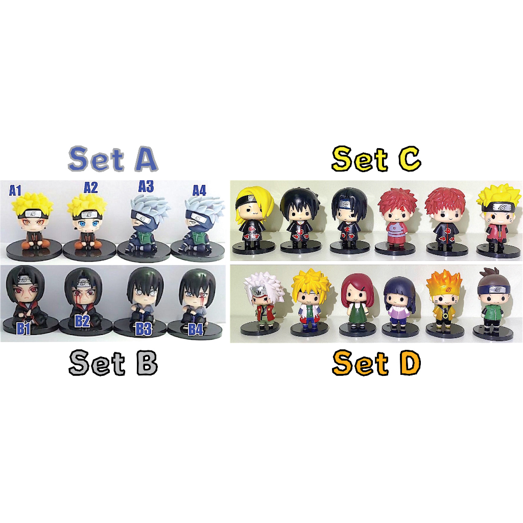 Figure SET cake Topper / Naruto Chibi anime miniature | Shopee Malaysia
