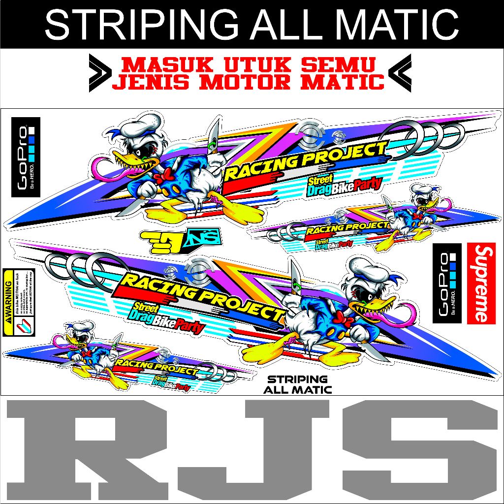 Universal Striping can be used for all motorbikes - trim stickers for ...