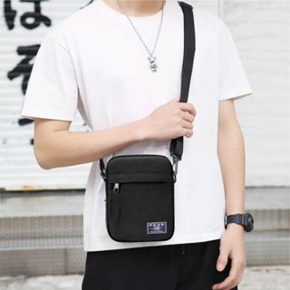 Plain black sling bag sales