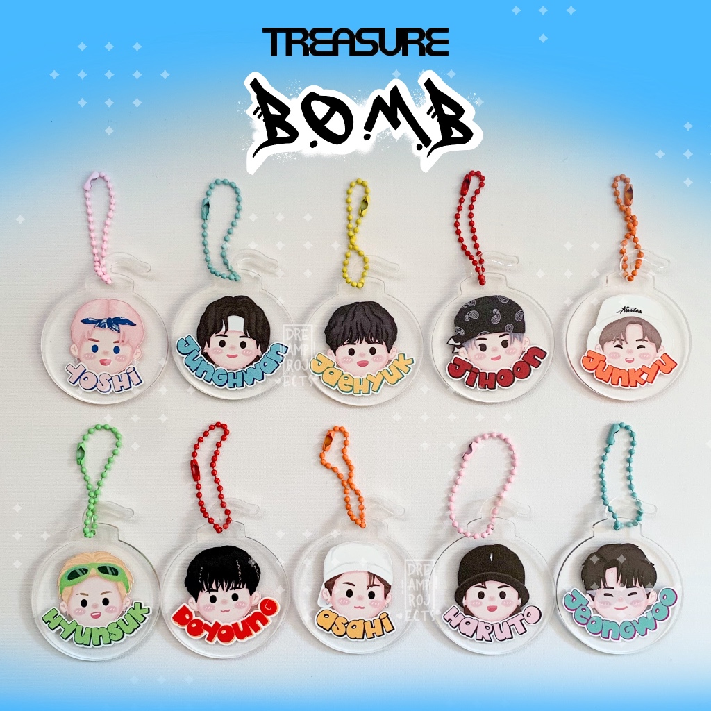 Treasure Keychain Kaboom version | Hello version | Shopee Malaysia