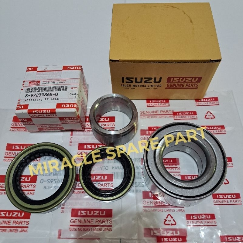 Rear Wheel Bearing + Wheel Oil Seal (SET) Isuzu DMAX D-MAX 42KWD08 ...