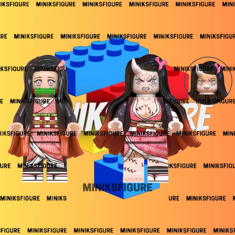 Kamado Nezuko Mini Figure Building Blocks Toy | Kimetsu no Yaiba ...