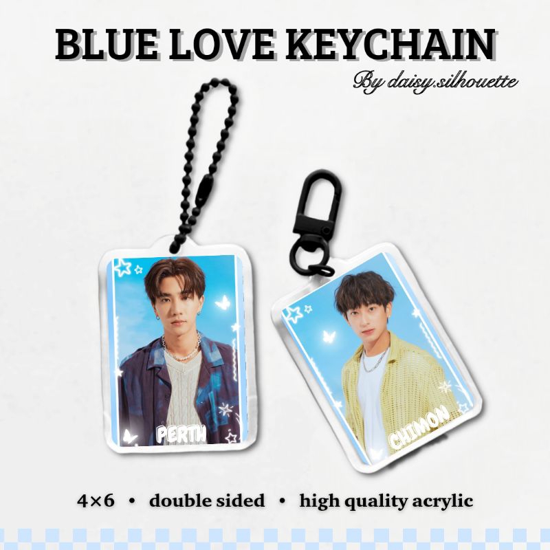 Blue LOVE KEYCHAIN || Gmmtv 2024 || Thai ACTOR ACRYLIC KEYCHAIN ...