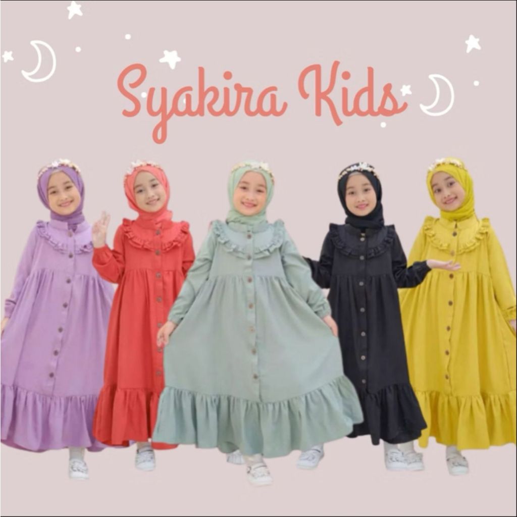 Girls' gamis dresses, children's crinkle gamis, muslim clothes for ...