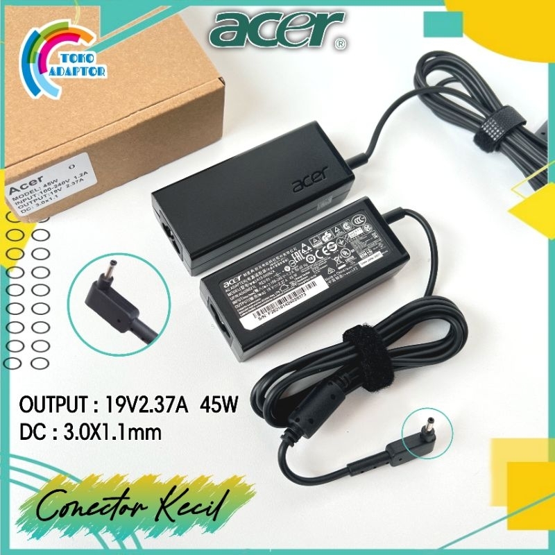 65W AC Adapter Charger For Acer Aspire Series – 19V, With Power Cable – Unbranded