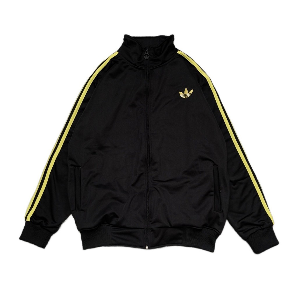 Adidas yellow black jacket best sale