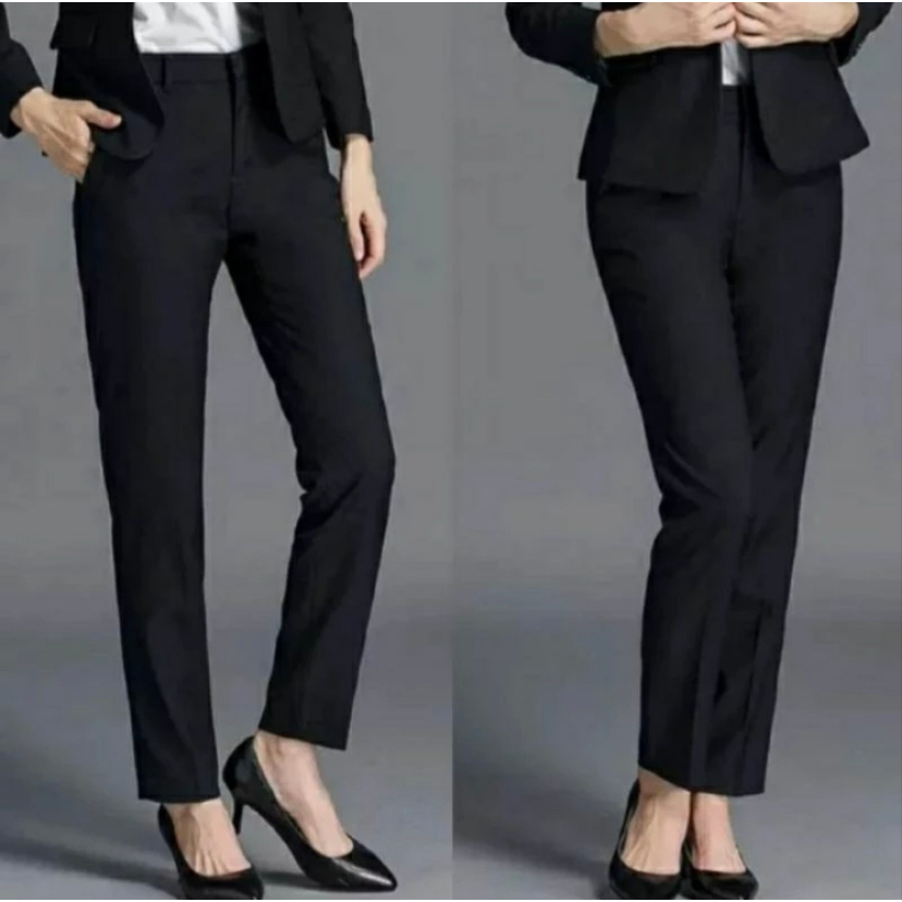 Women's FORMAL Office Work Pants Zippers STRECH