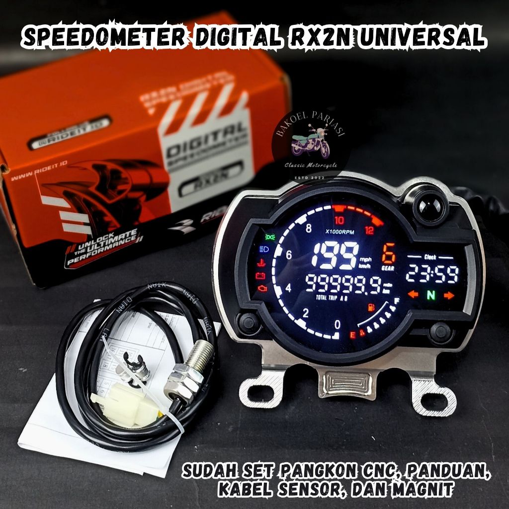 Speedometer Koso Rx2n Full Indicator Digital Spidometer Koso Rx2n Spedo