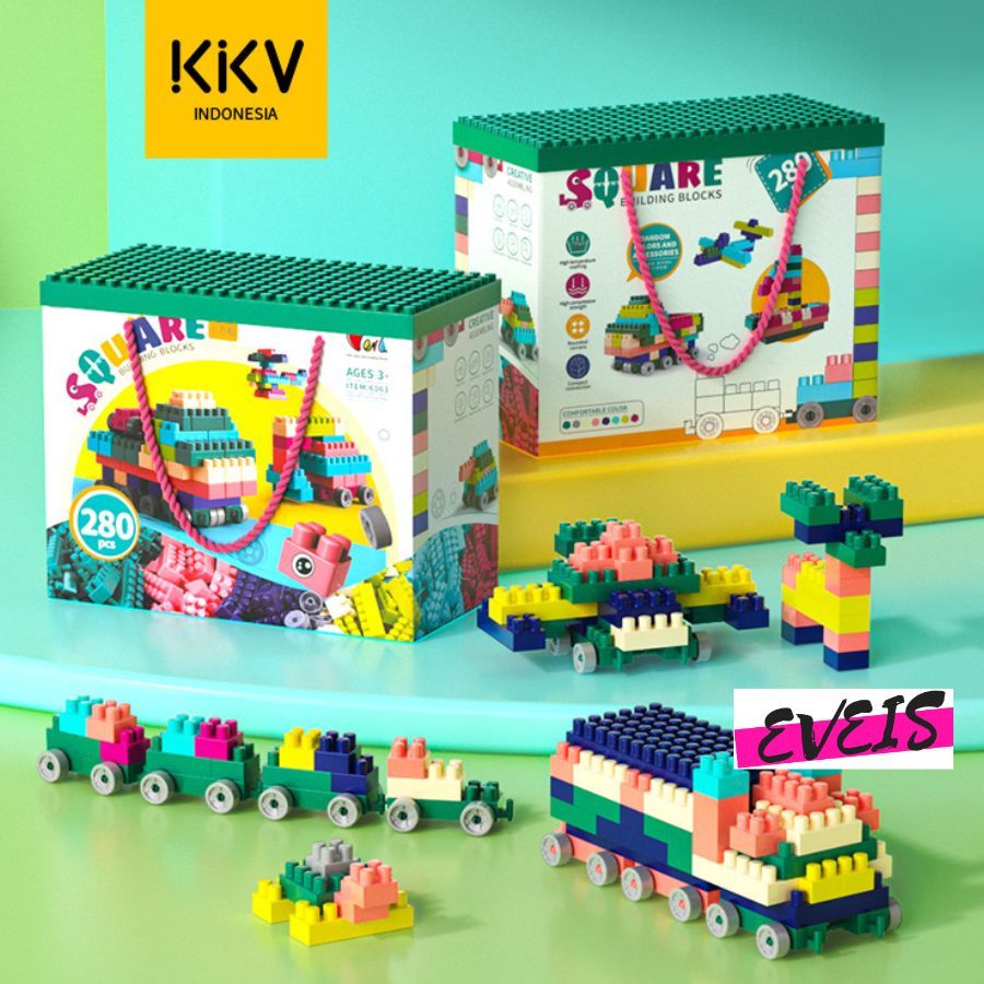 KKV - 280pcs DIY Children's Building Blocks Bricks Toy Made of Strong ...