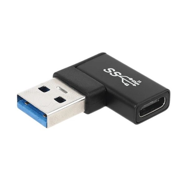 90 DEGREE L SHAPE USB TYPE C TO USB 3.0 TO ADAPTER - C | Shopee Malaysia