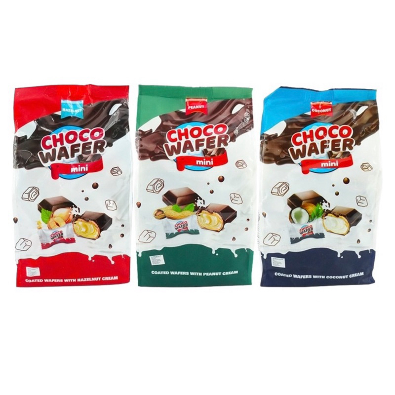 Anl Choco Wafer Mini 140g Choco Wafer Halzenut Mini Peanut Cream Mini ...