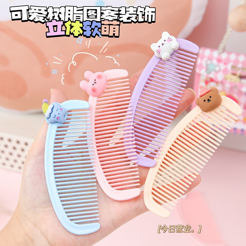 Dy PACK SOUVENIR MINI KAWAII COMB Cute PASTEL Color HAIR COMB Aesthetic ...