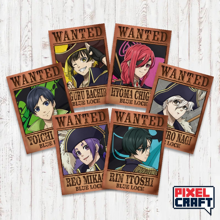 Blue LOCK Anime Character Poster (Wanted Ver.) Size - A4 | Shopee Malaysia