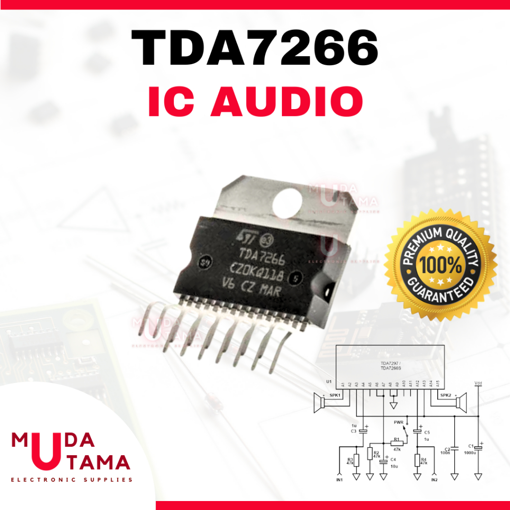 Audio IC TDA7266 Sound - Good | Ic TDA 7266 TDA 7266S | Tda7266 Sound ...