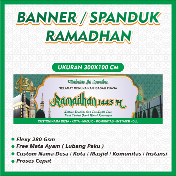 Ramadan Custom Banner 3x1 | Banner | Banner | Custom | Shopee Malaysia